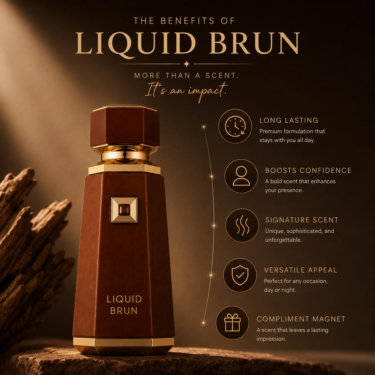 PERFUME EAU DE PARFUM LIQUID BRUN FRENCH AVENUE PARA HOMBRE 100ML - 5