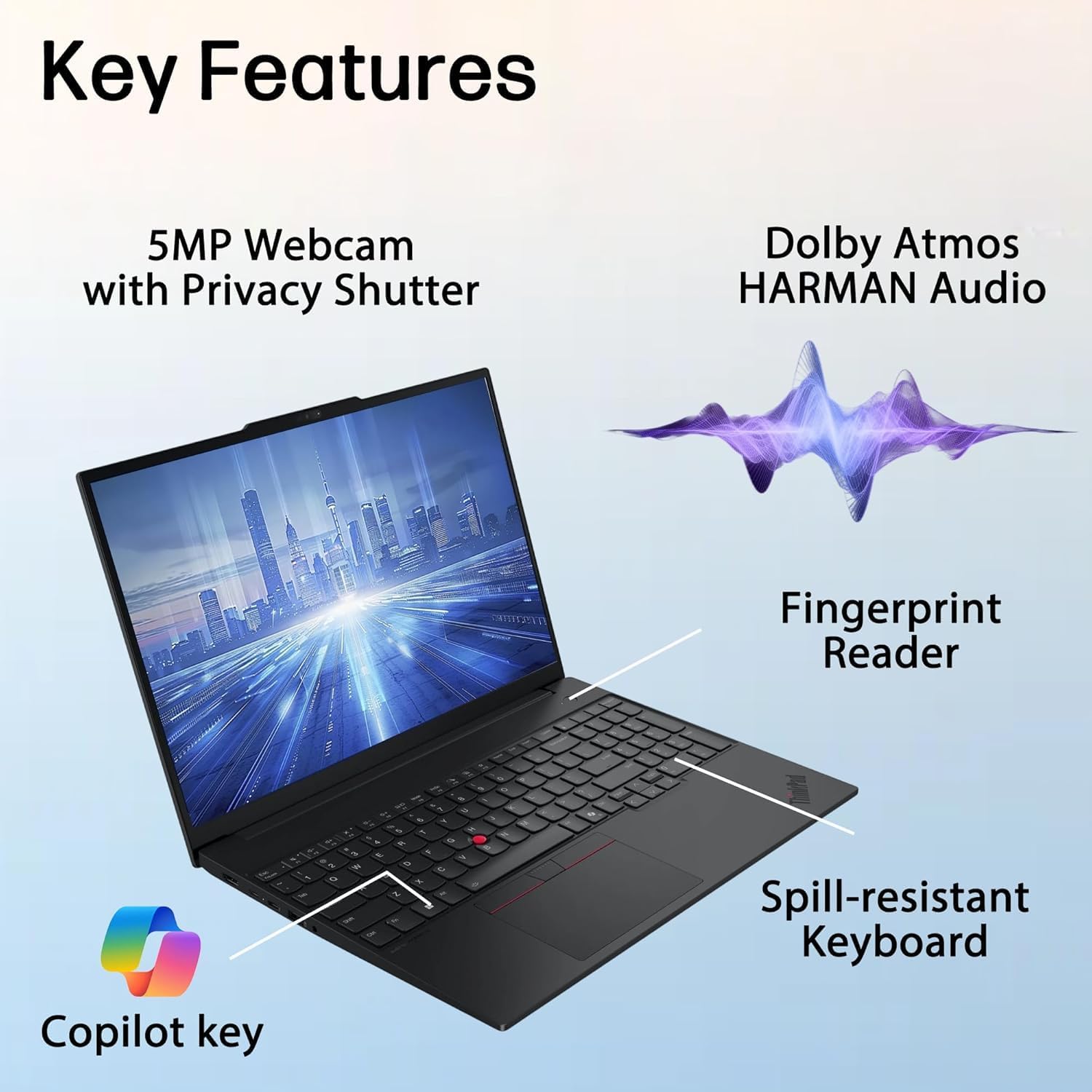 LAPTOP LENOVO THINKPAD E16 G2 16' INTEL CORE ULTRA 7 155H 32GB DDR5 1TB SSD - 4