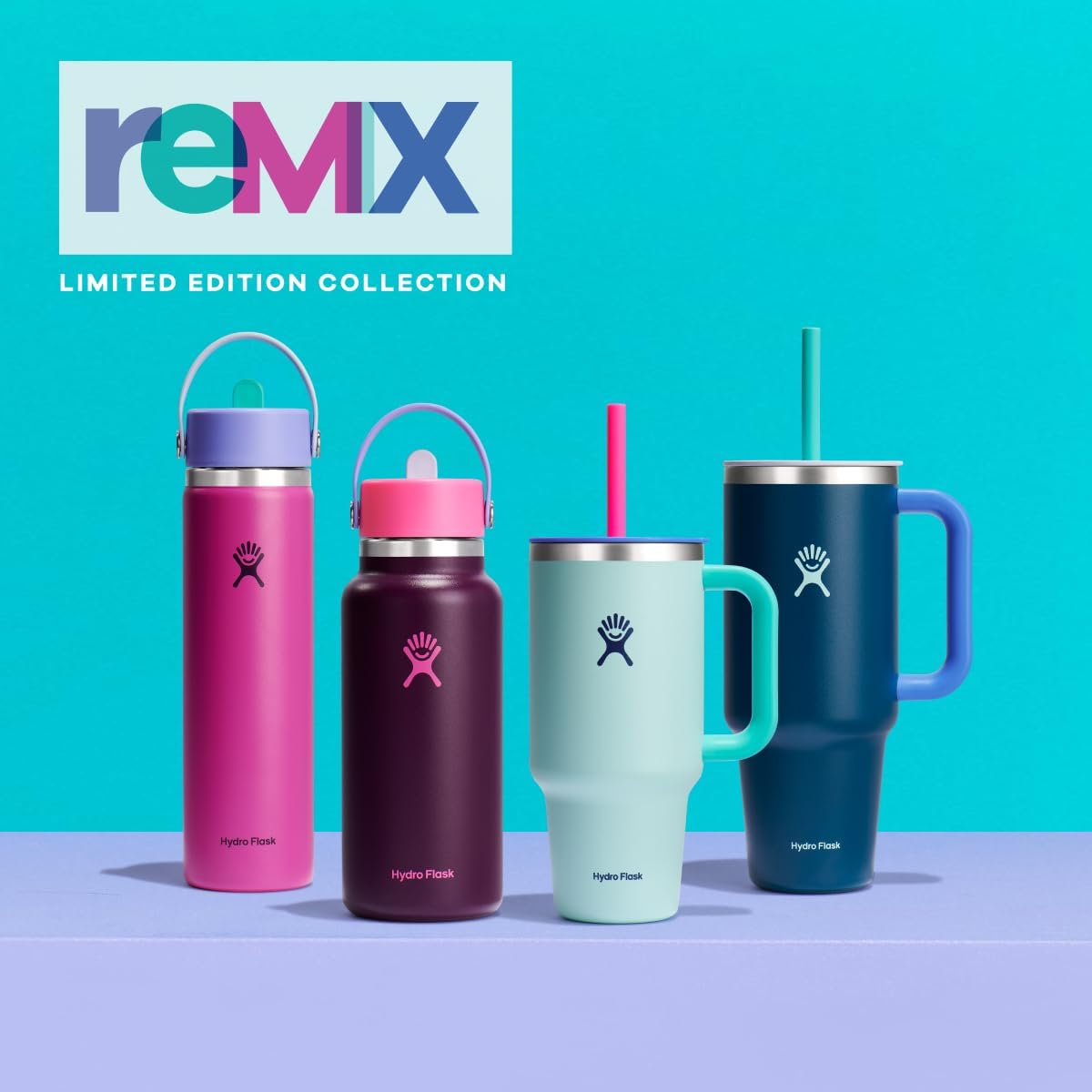 TERMO HYDRO FLASK 32 OZ WIDE MOUTH FLEX STRAW CAP SUGARPLUM - 5