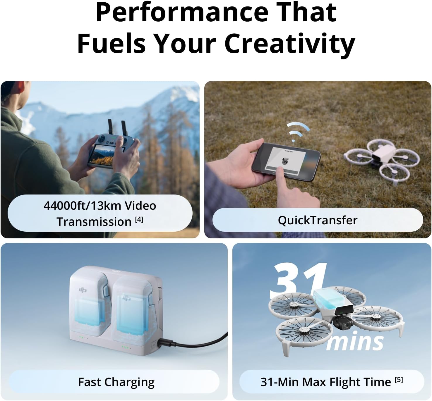 DRONE DJI FLIP FLY MORE COMBO CON CONTROL REMOTO RC 2 PANTALLA - 5