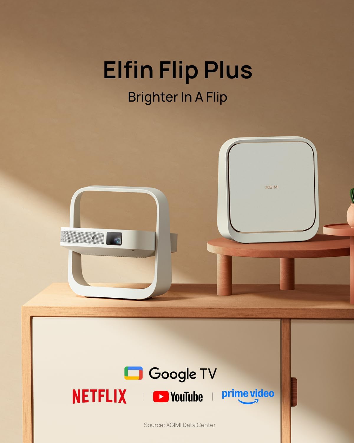 PROYECTOR XGIMI ELFIN FLIP PLUS PORTÁTIL 500 LÚMENES FULL HD - 2