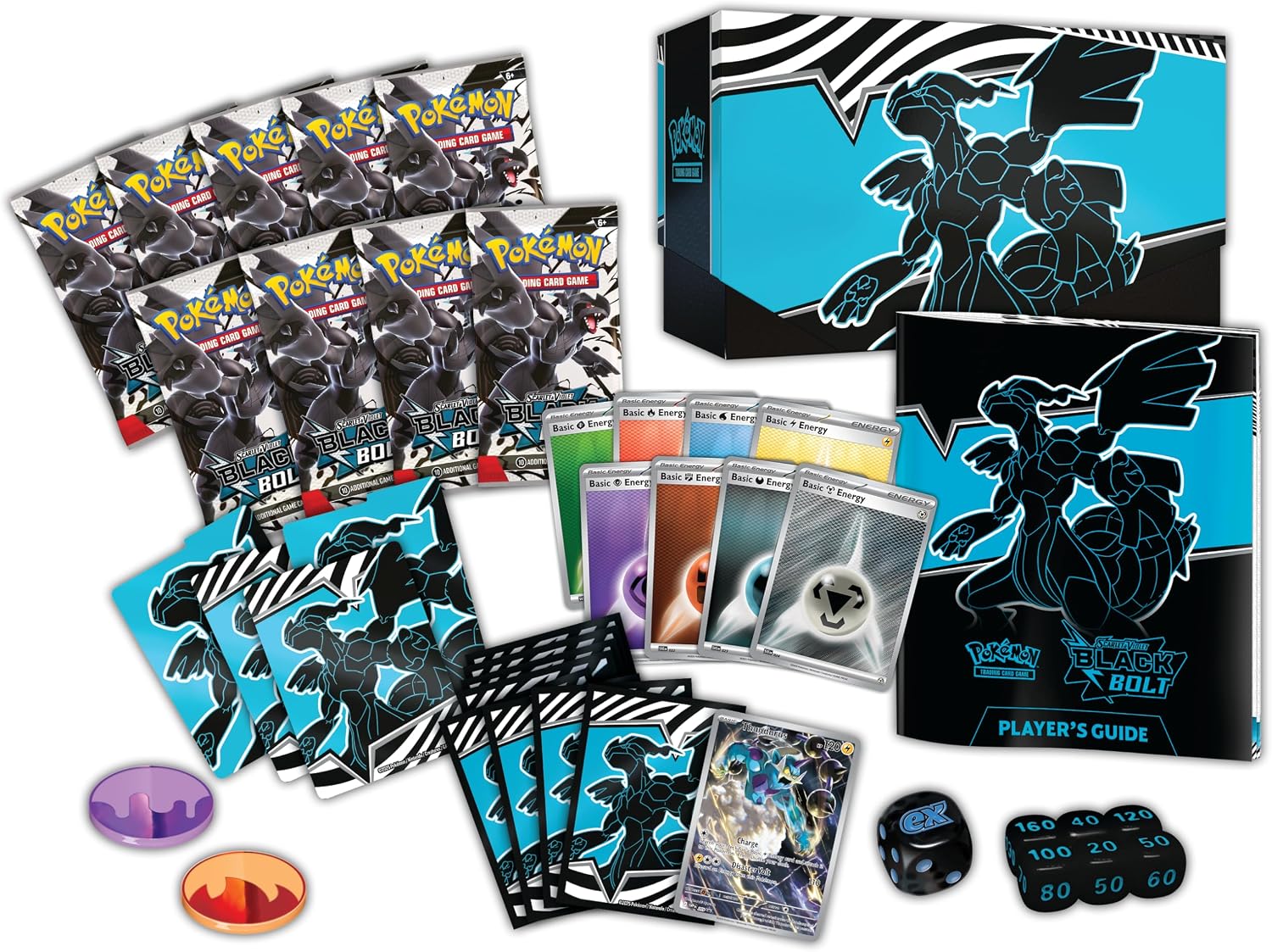 JUEGO DE CARTAS POKÉMON TCG SCARLET Y VIOLET BLACK BOLT ELITE TRAINER BOX - 3