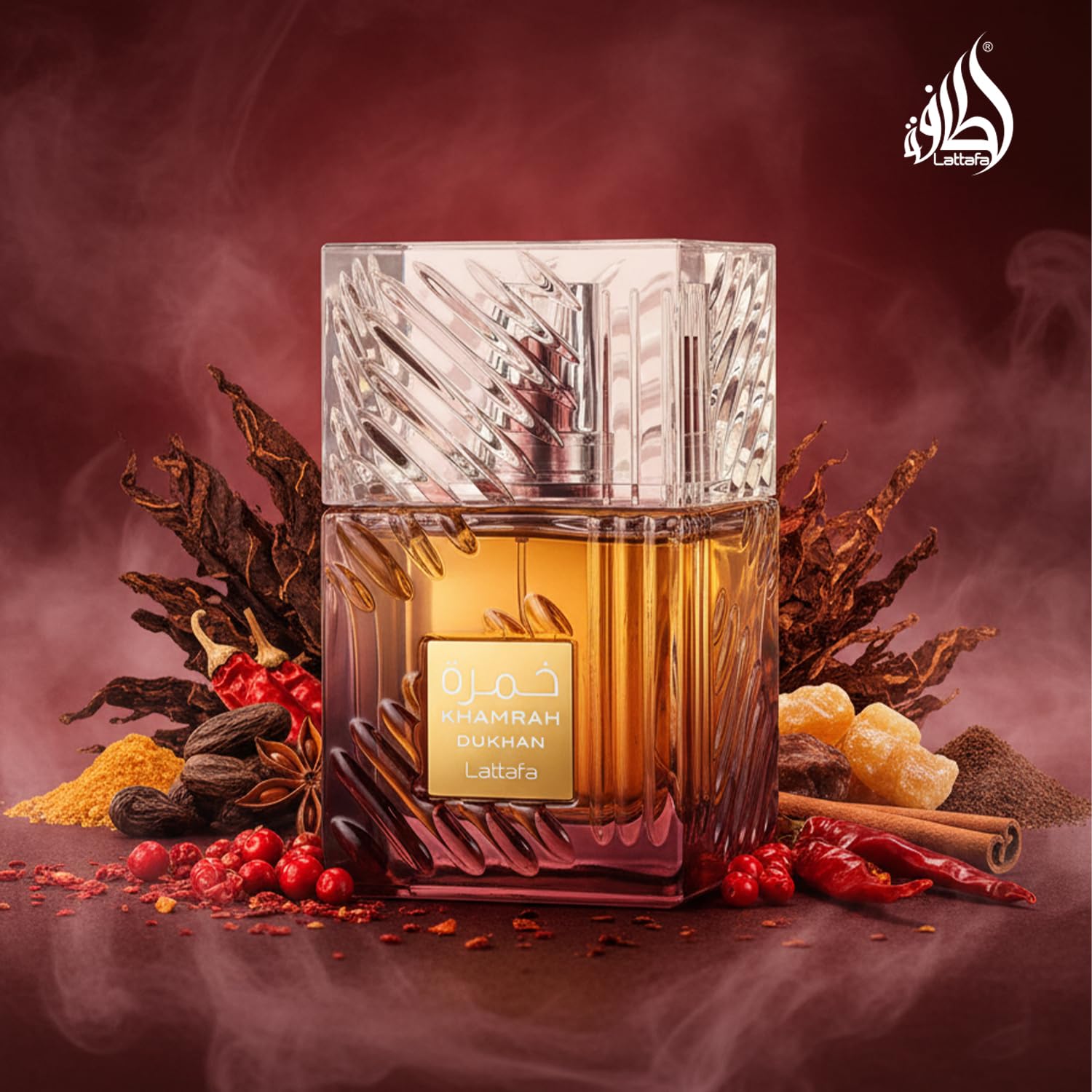 PERFUME LATTAFA KHAMRAH DUKHAN EAU DE PARFUM UNISEX 100 ML - 5