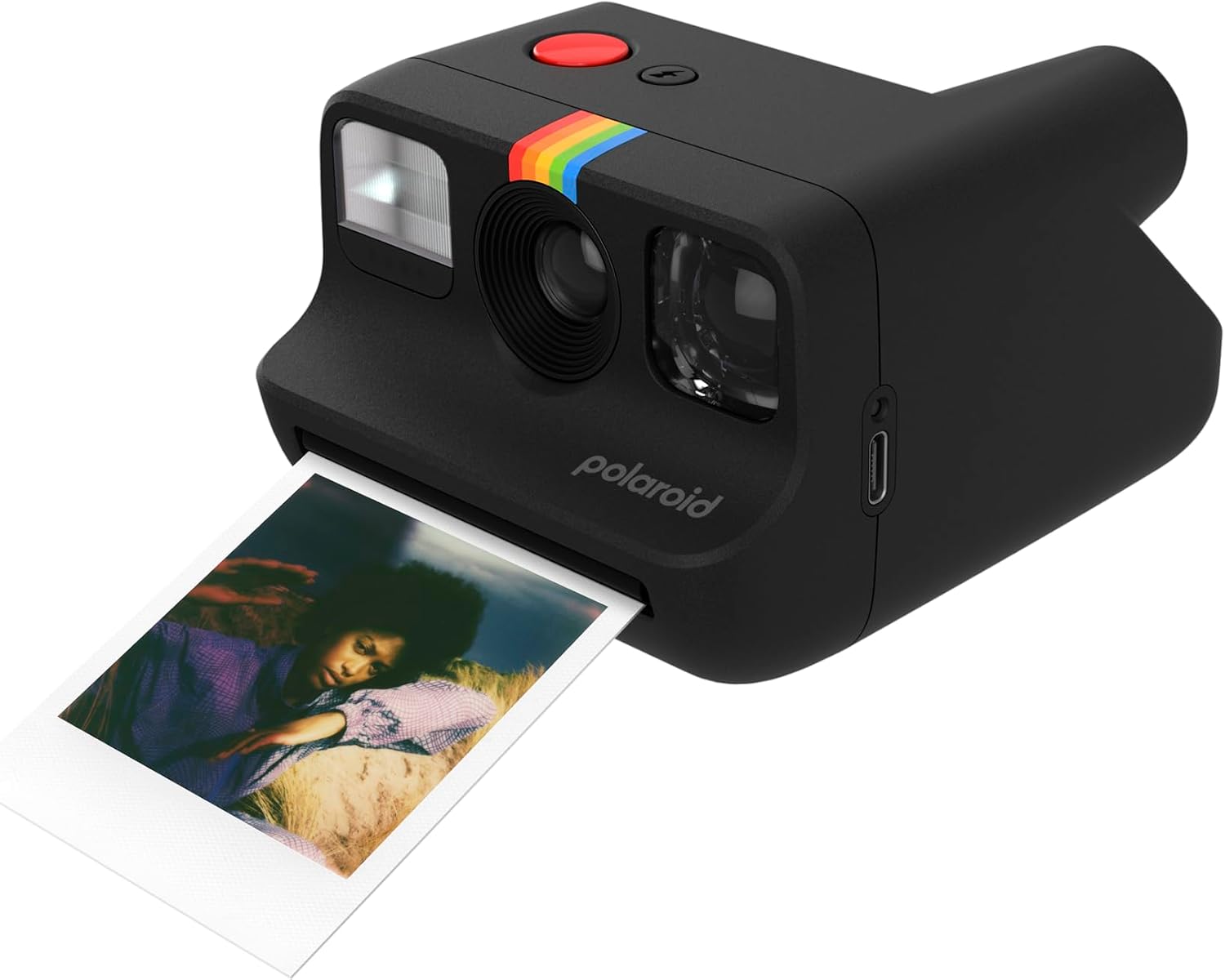 CÁMARA INSTANTÁNEA POLAROID GO GENERATION 2 NEGRA CON PELÍCULA INCLUIDA - 2