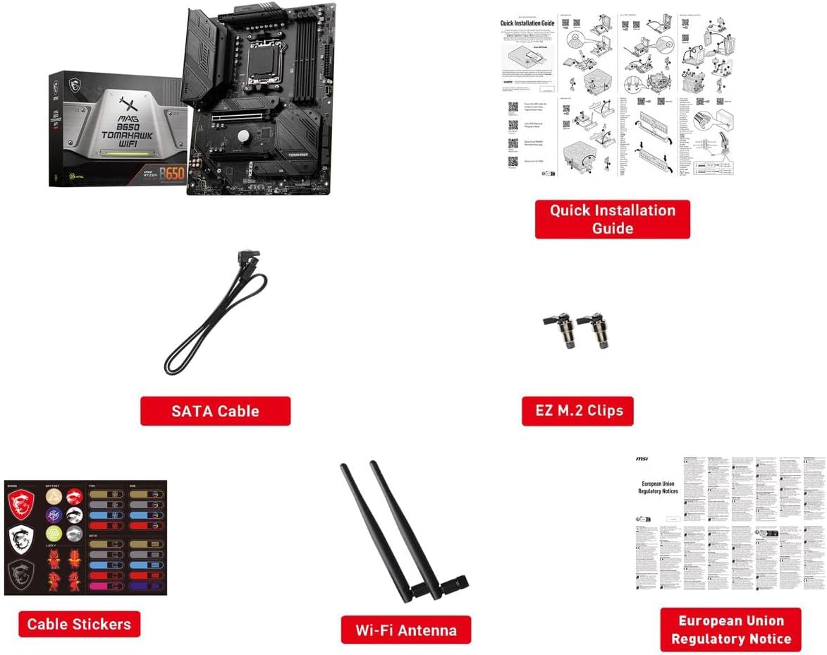 PLACA MADRE MSI MAG B650 TOMAHAWK WIFI AM5 DDR5 - 5