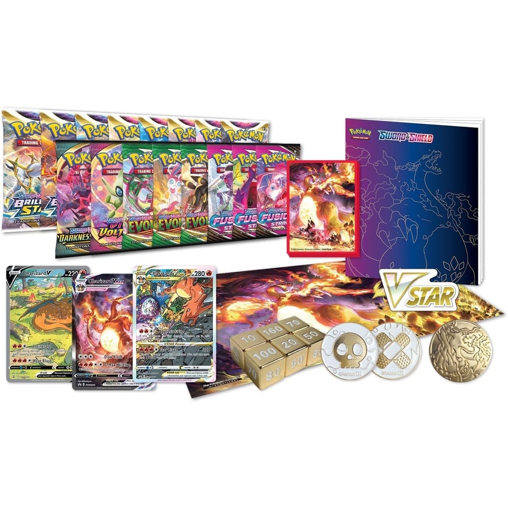 POKEMON TCG ESPADA Y ESCUDO CHARIZARD ULTRA PREMIUM INGLÉS COLLECTION - 4