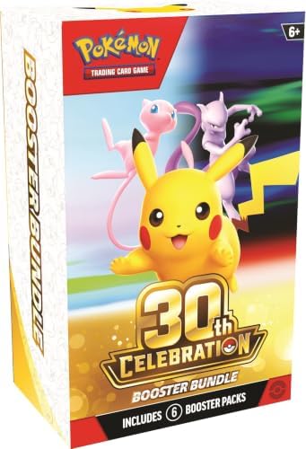 POKÉMON TCG 30.º ANIVERSARIO BOOSTER BUNDLE CON 6 SOBRES DE CARTAS COLECCIONABLES EN INGLÉS - 1