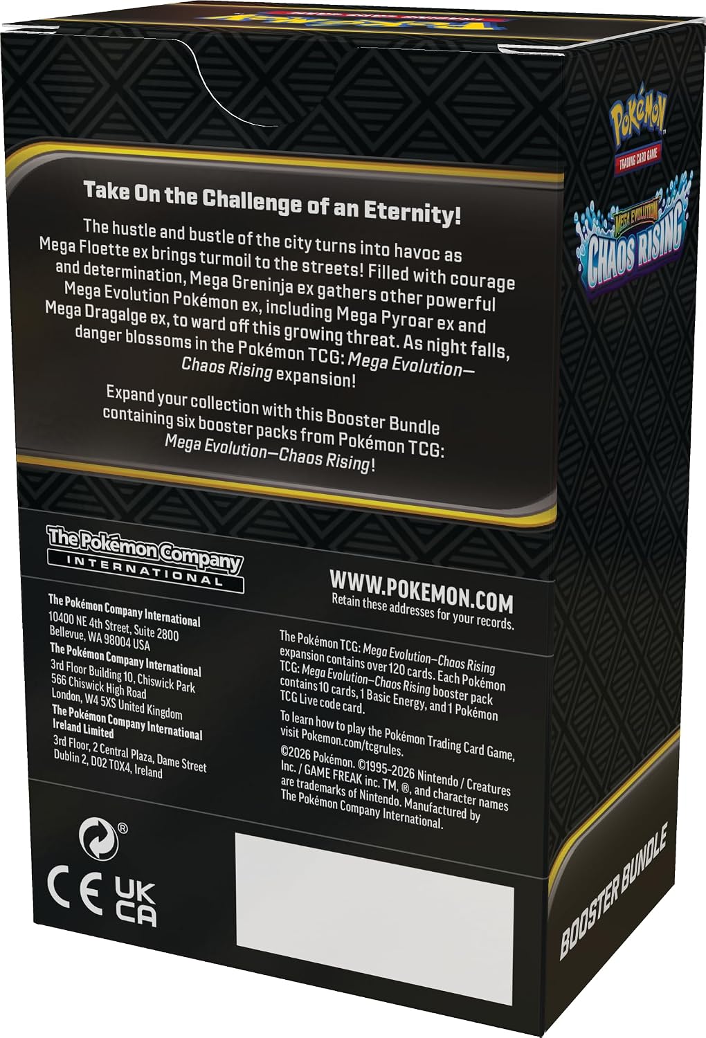 JUEGO DE CARTAS POKÉMON TCG MEGA EVOLUTION CHAOS RISING BOOSTER BUNDLE 6 PACKS - 2