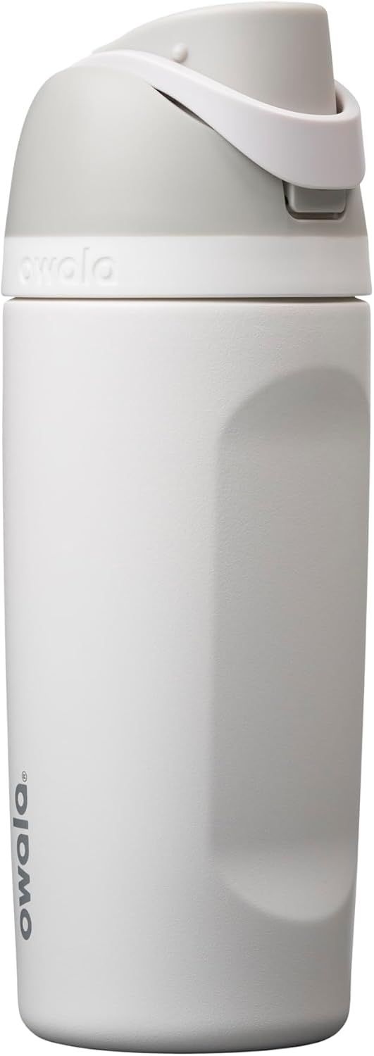 BOTELLA DE AGUA OWALA FREESIP KIDS ACERO INOXIDABLE 16 OZ SHY MARSHMALLOW - 1