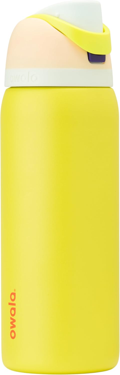 TERMO OWALA FREESIP ACERO INOXIDABLE 32 OZ LIMÓN LIMONADA - 1