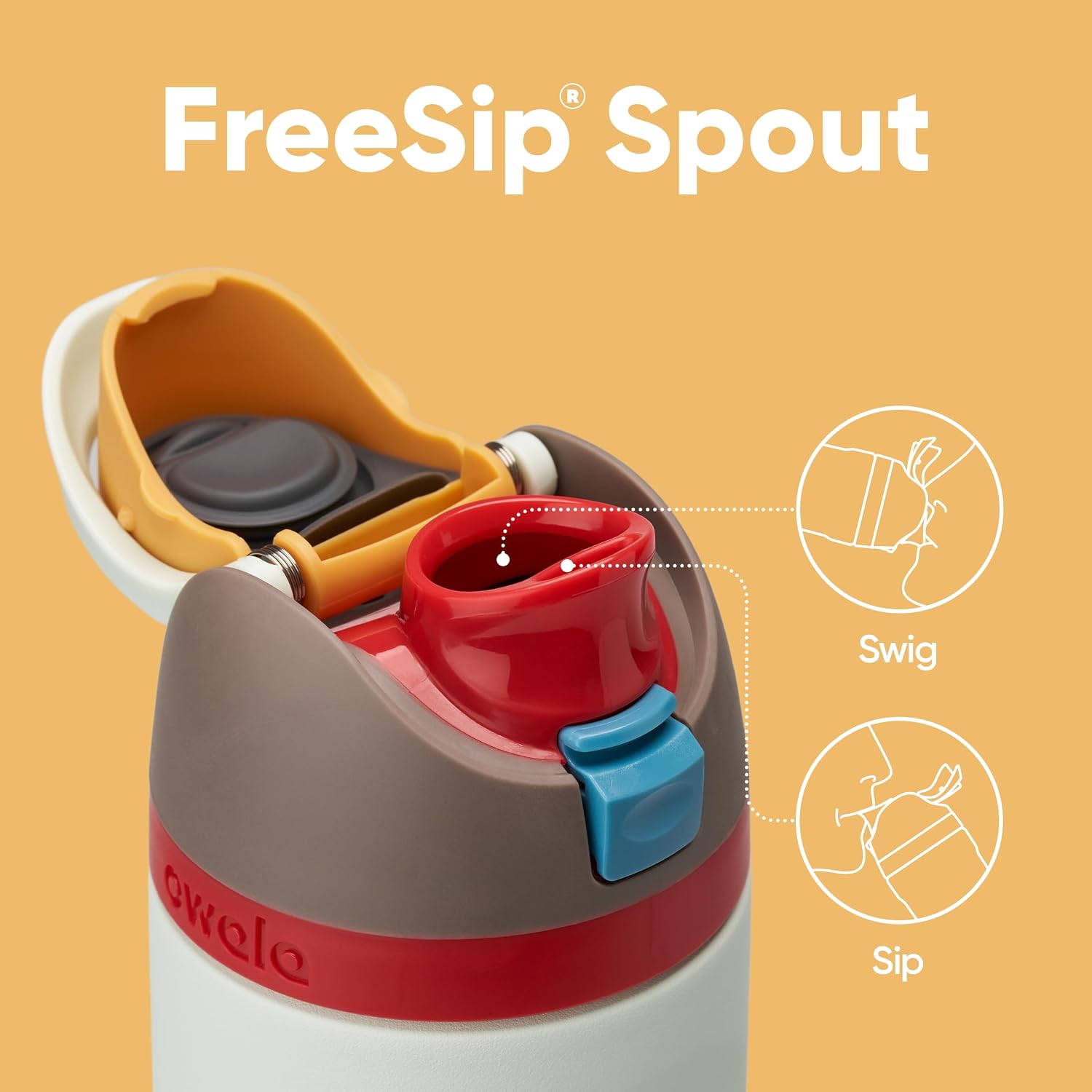 TERMO OWALA FREESIP ACERO INOXIDABLE 24 OZ BONEYARD - 3