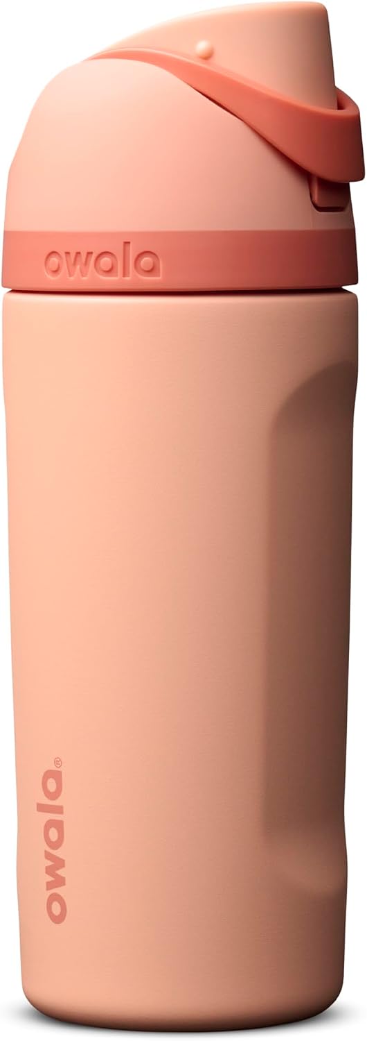 BOTELLA TÉRMICA OWALA FREESIP KIDS ACERO INOXIDABLE 16 OZ DURAZNO - 1