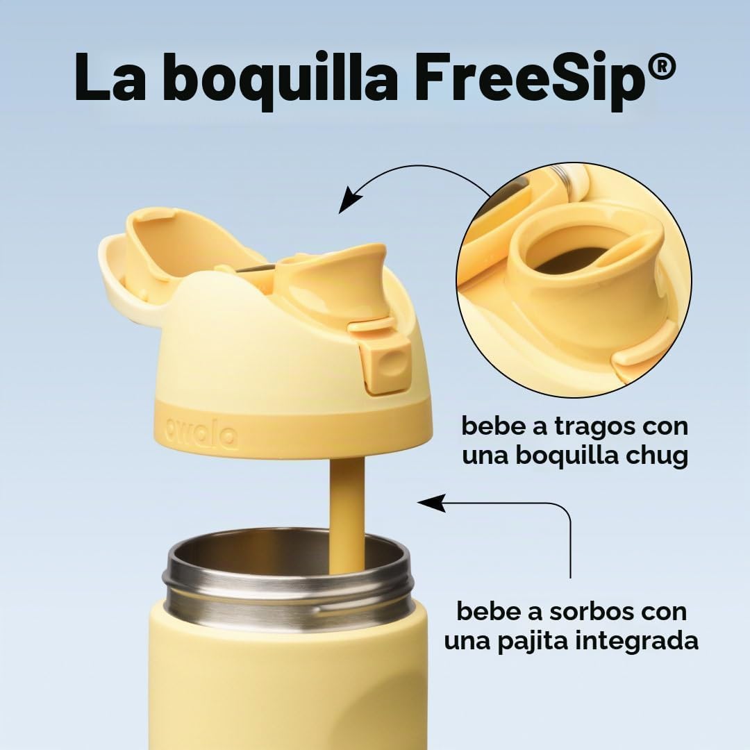 TERMO OWALA FREESIP ACERO INOXIDABLE 24 OZ BUTTER HALF - 2