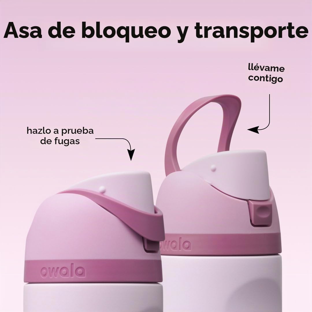 TERMO OWALA FREESIP ACERO INOXIDABLE 24 OZ LILA - 3