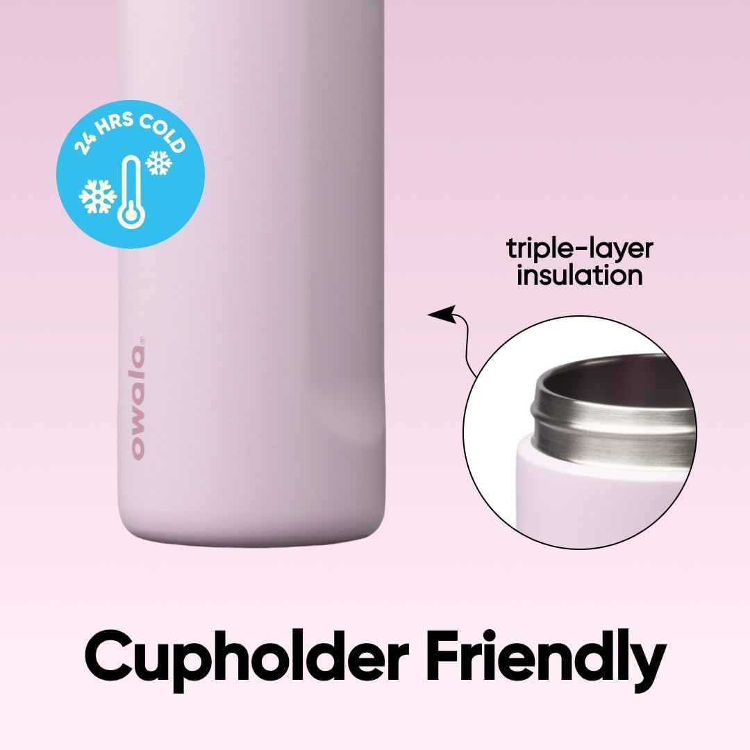 TERMO OWALA FREESIP ACERO INOXIDABLE 24 OZ LILA - 4