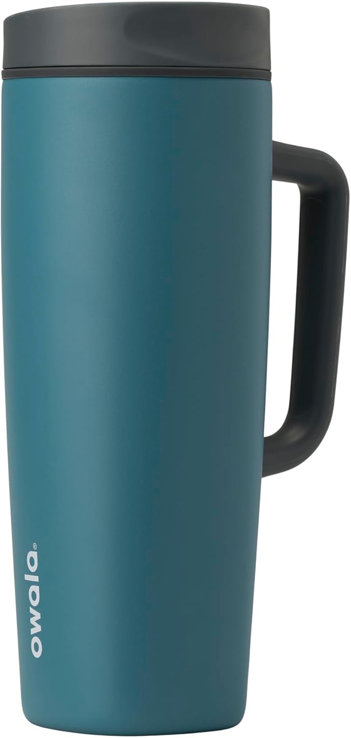 VASO TÉRMICO OWALA SMOOTHSIP SLIDER CON ASA 24 OZ ACERO INOXIDABLE - 1