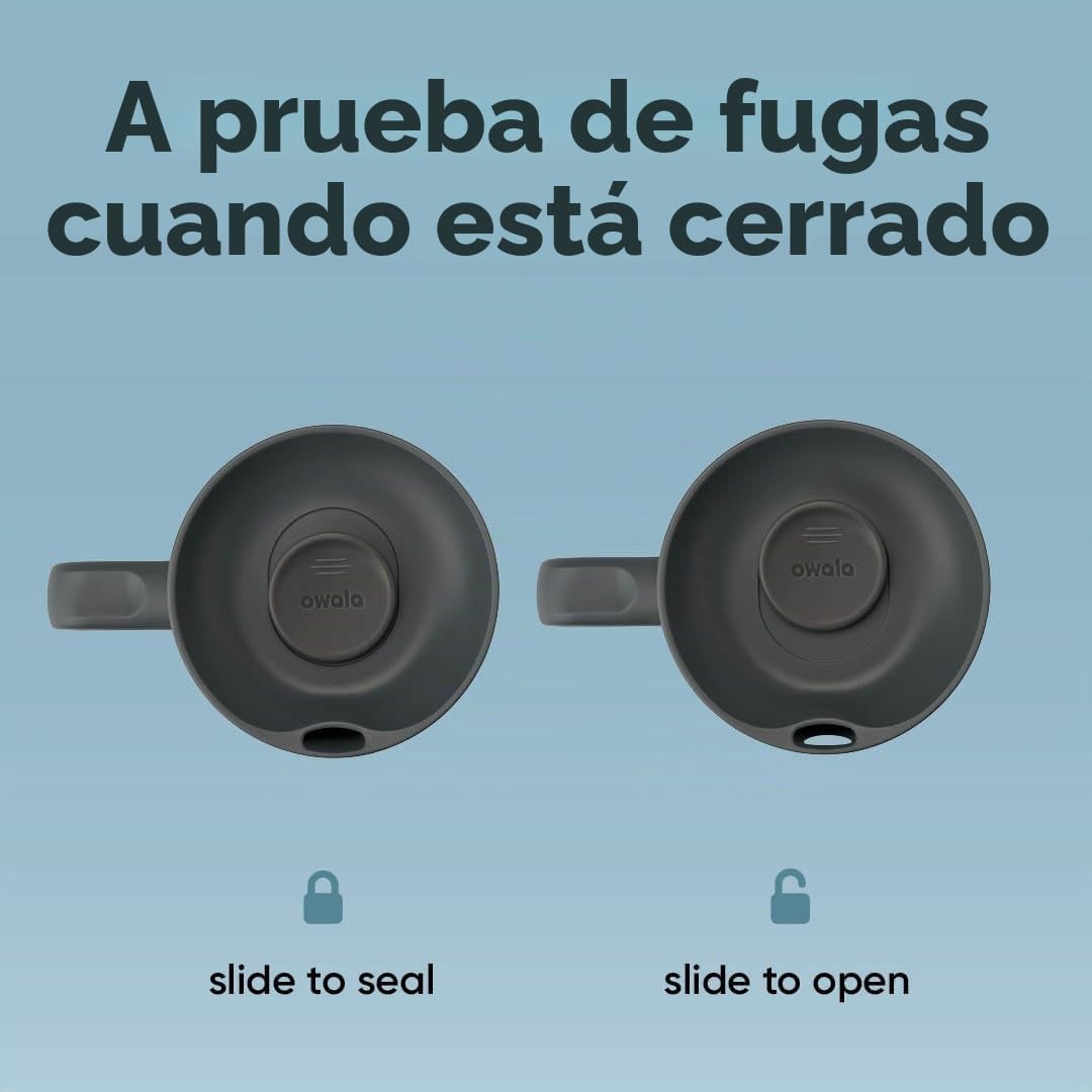 VASO TÉRMICO OWALA SMOOTHSIP SLIDER CON ASA 24 OZ ACERO INOXIDABLE - 2