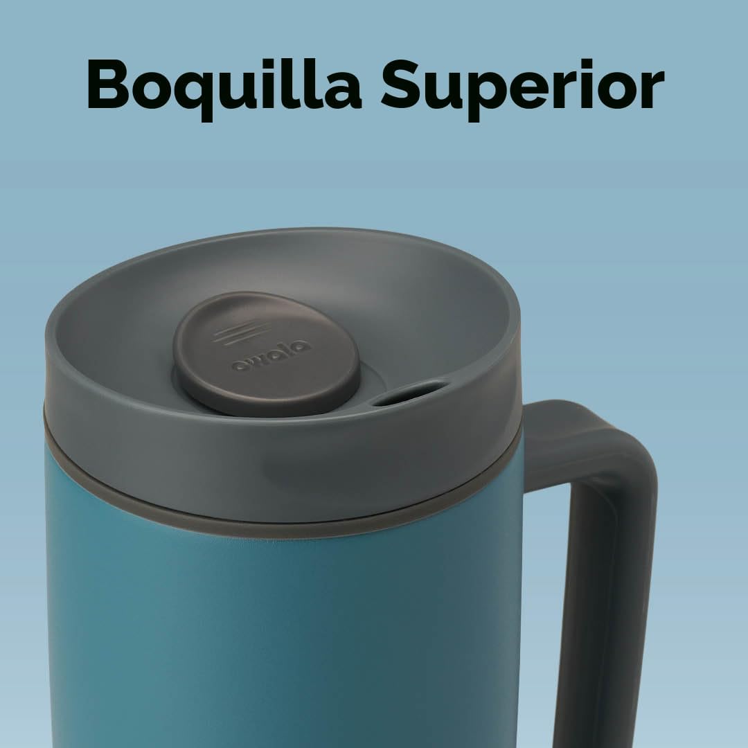 VASO TÉRMICO OWALA SMOOTHSIP SLIDER CON ASA 24 OZ ACERO INOXIDABLE - 4