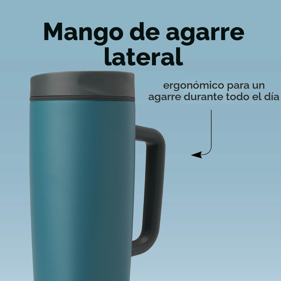 VASO TÉRMICO OWALA SMOOTHSIP SLIDER CON ASA 24 OZ ACERO INOXIDABLE - 5