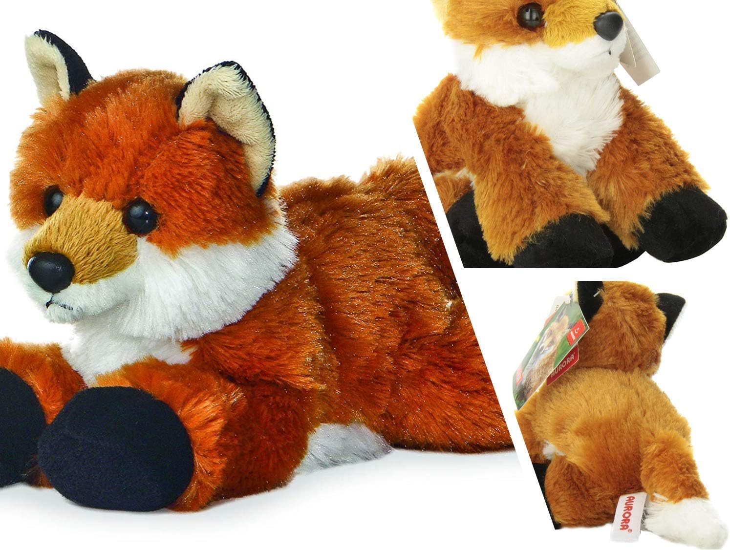 PELUCHE AURORA MINI FLOPSI FOXXIE 8' CON LIBRO DE DEDO - 4