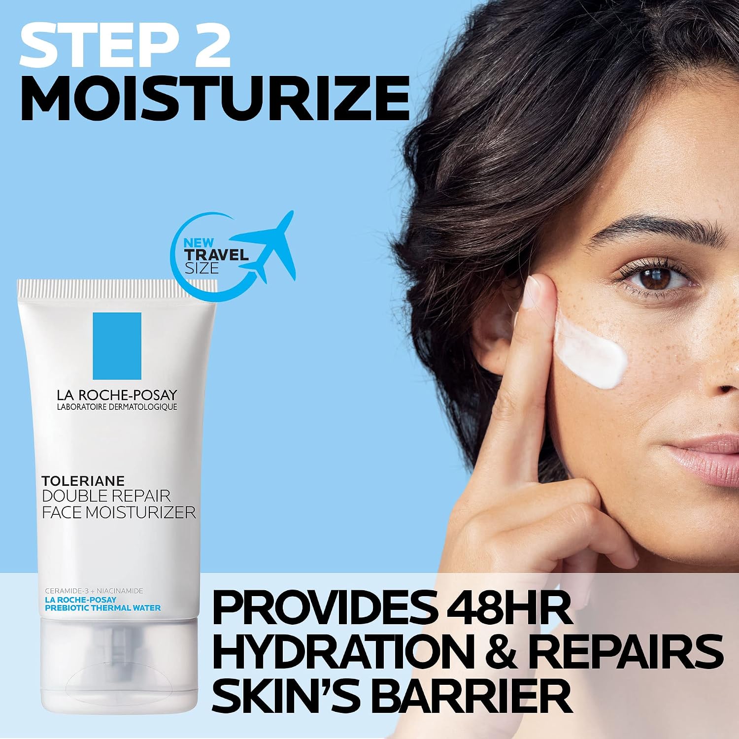 LIMPIADOR FACIAL LA ROCHE-POSAY TOLERIANE HYDRATING GENTLE CON NIACINAMIDA - 3