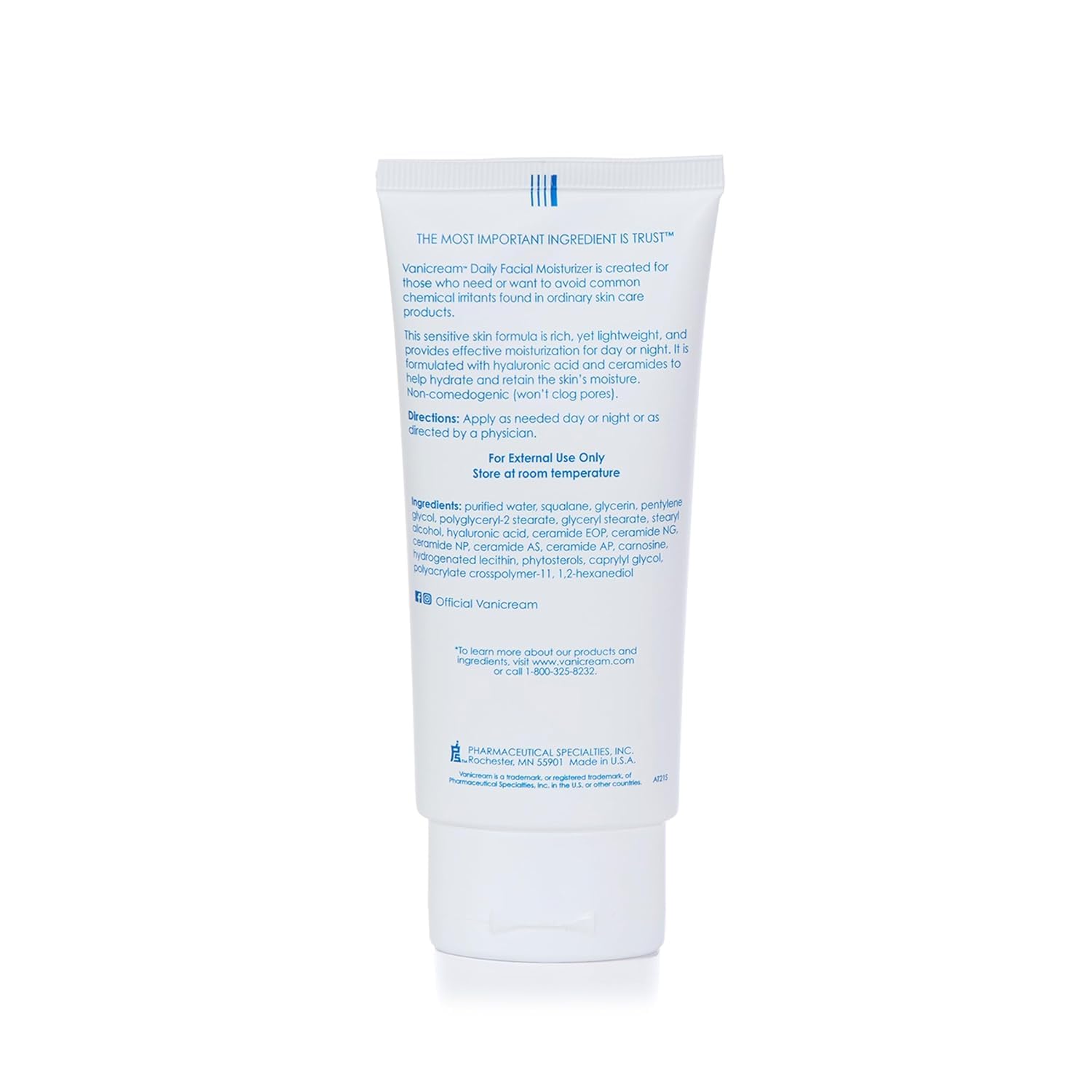 HIDRATANTE FACIAL DIARIO VANICREAM CON CERAMIDAS Y ÁCIDO HIALURÓNICO 3 FL OZ PACK DE 2 - 2