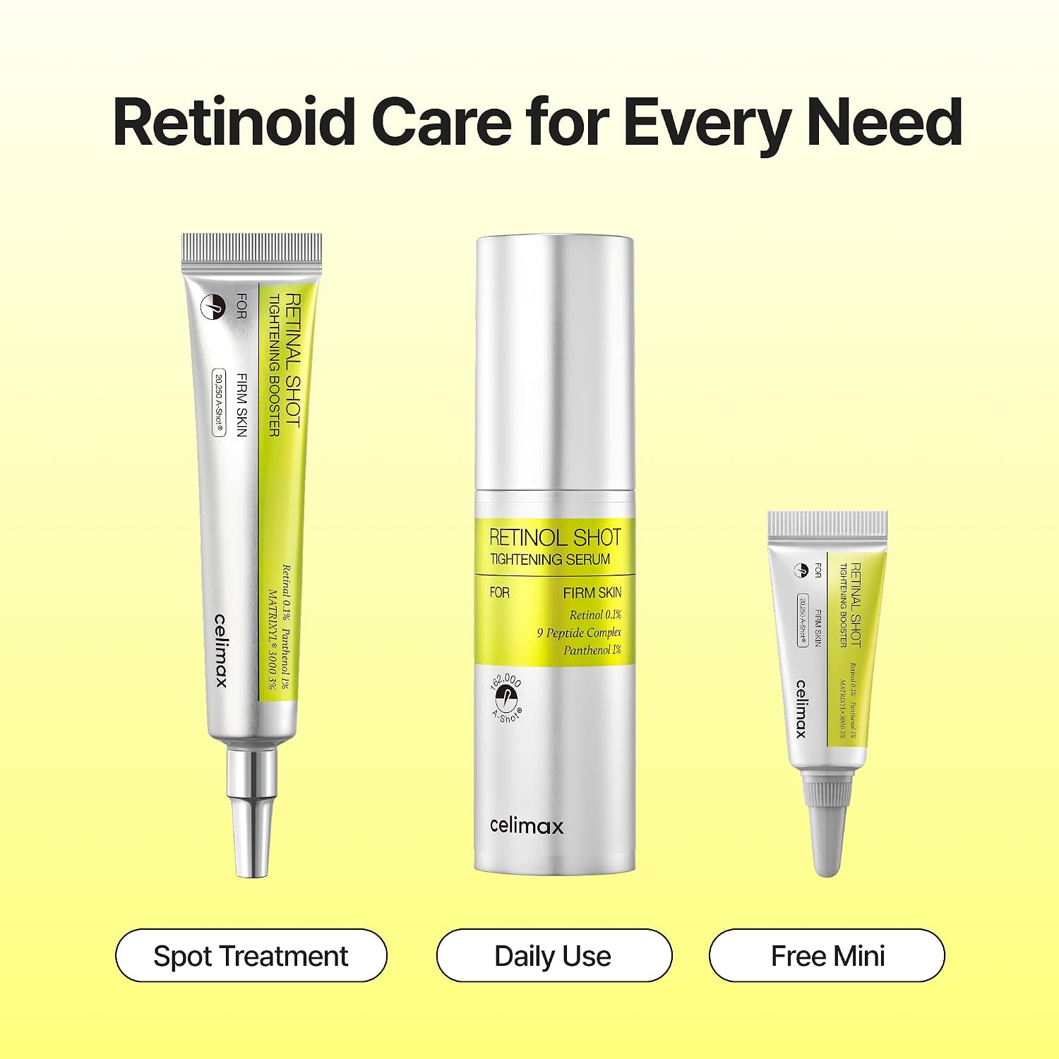 SUERO CELIMAX THE VITA A RETINAL SHOT TIGHTENING BOOSTER SET GLOBAL 1.61 FL.OZ - 3