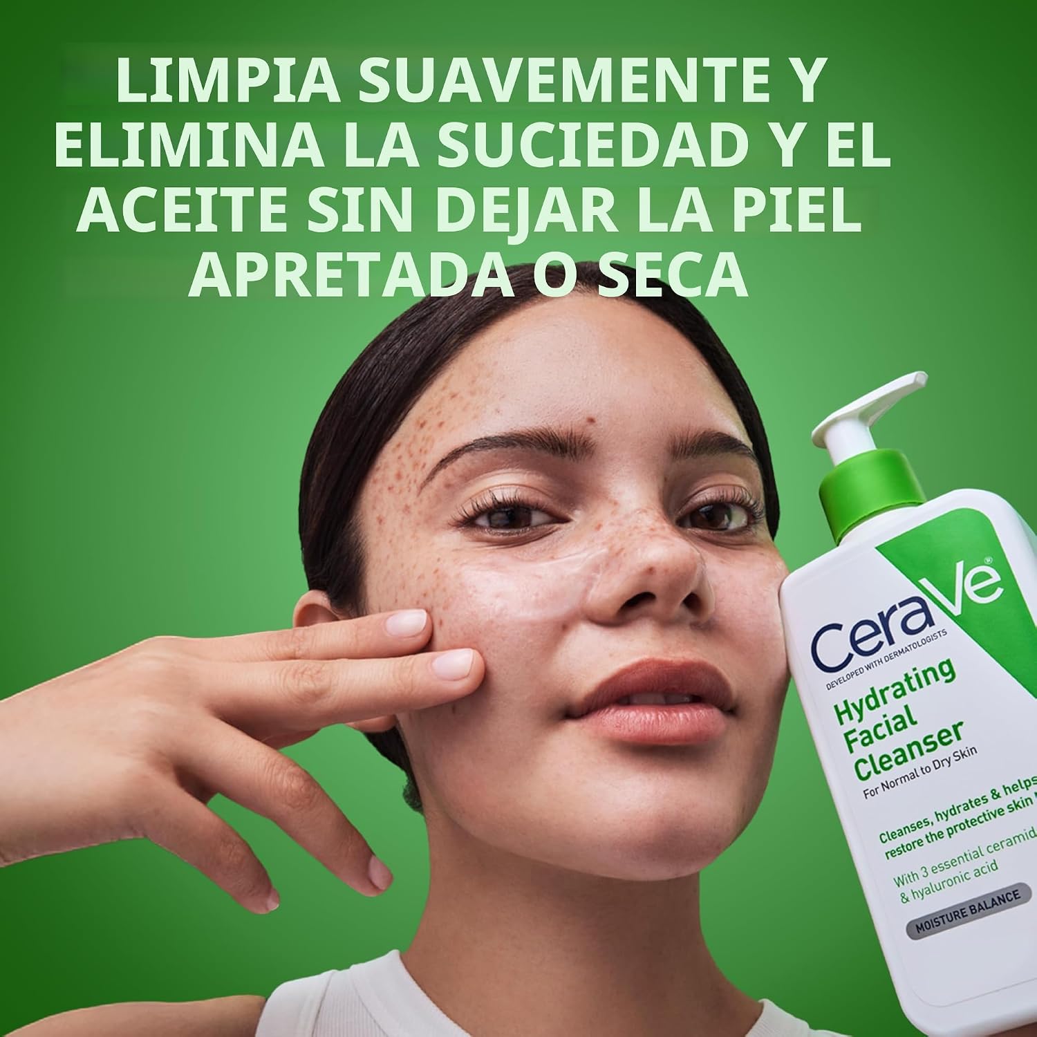 LIMPIADOR FACIAL CERAVE HIDRATANTE CON ÁCIDO HIALURÓNICO 473 ML - 2