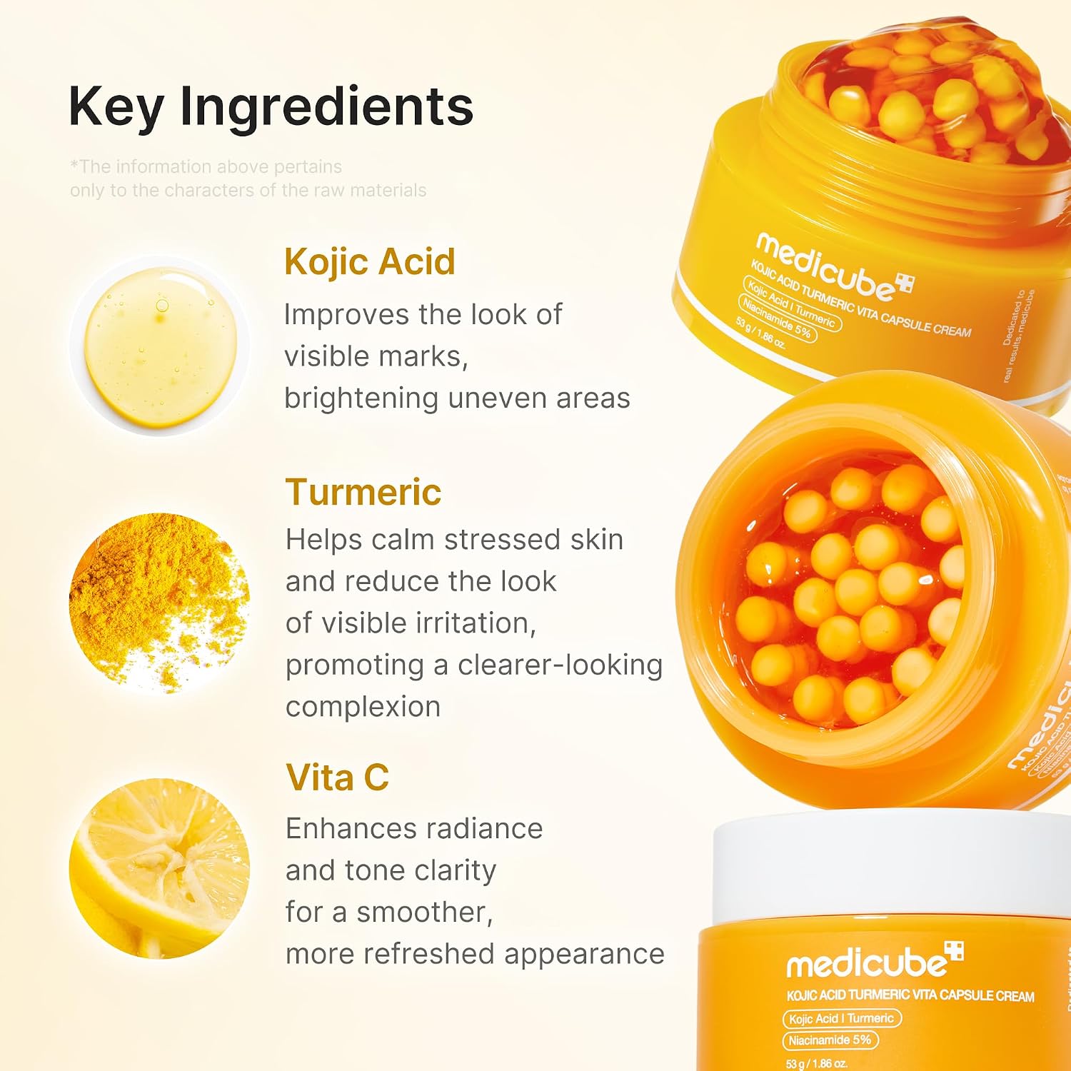 CREMA MEDICUBE CAPSULE CON ÁCIDO KÓJICO Y CÚRCUMA PARA TONO DESIGUAL - 3