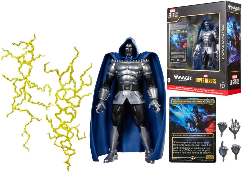 FIGURA DE ACCIÓN MARVEL LEGENDS DOCTOR DOOM 2099 MAGIC: THE GATHERING 6 PULGADAS - 3