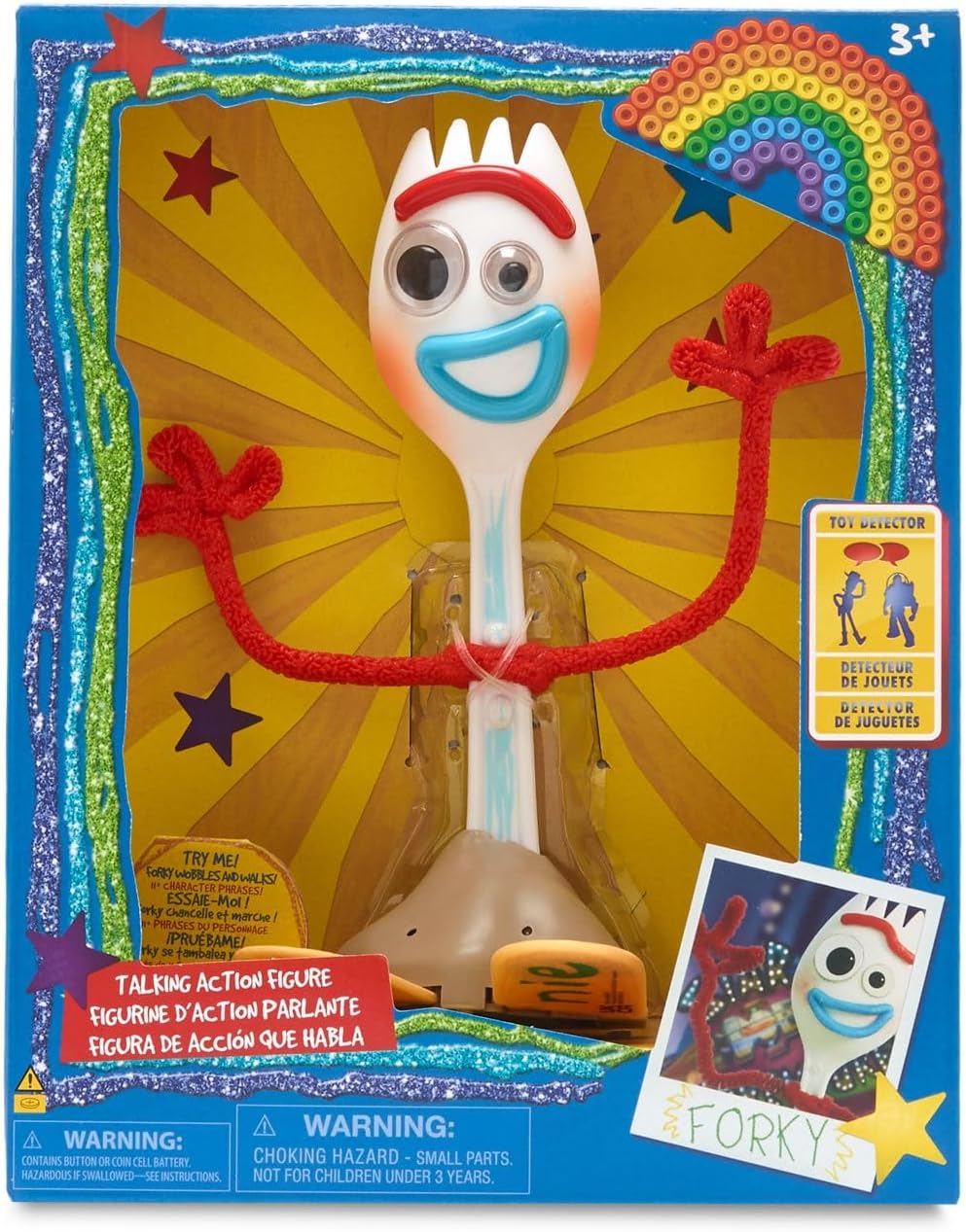 FIGURA DE ACCIÓN INTERACTIVA FORKY TOY STORY DISNEY STORE 7 PULGADAS - 2
