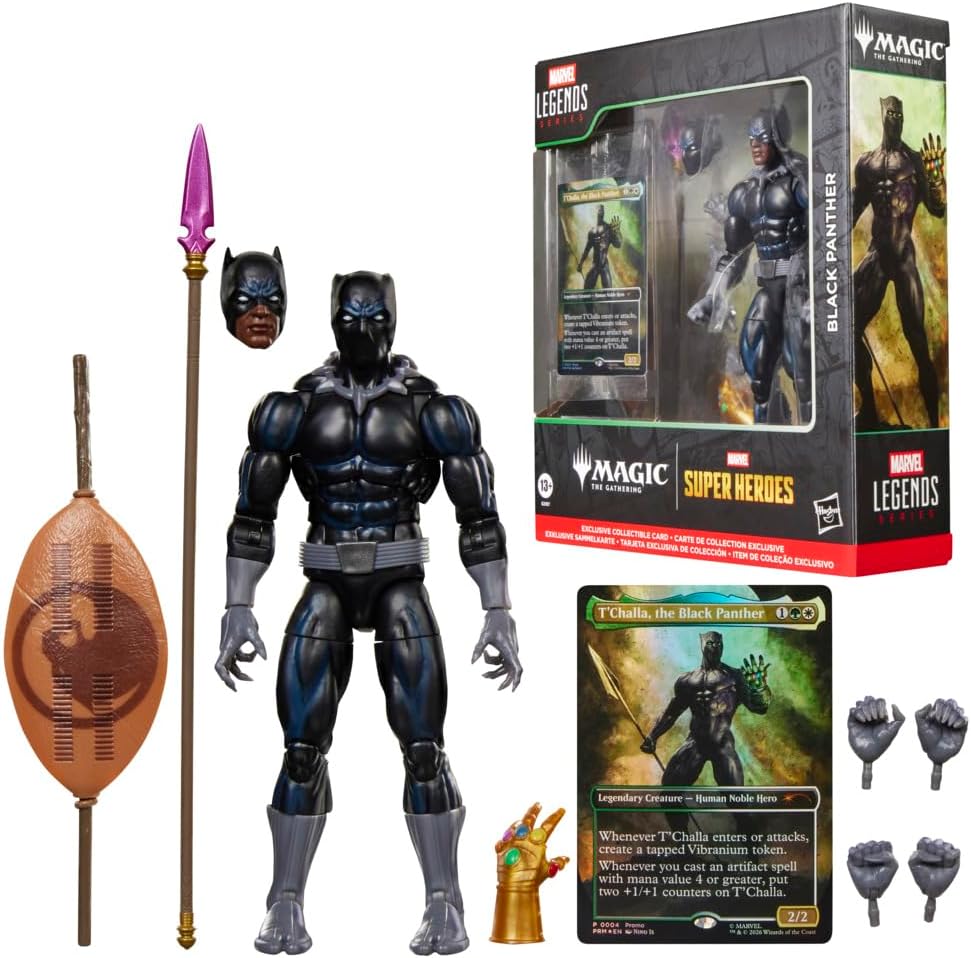 FIGURA DE ACCIÓN MARVEL LEGENDS BLACK PANTHER MAGIC: THE GATHERING 6 PULGADAS - 3