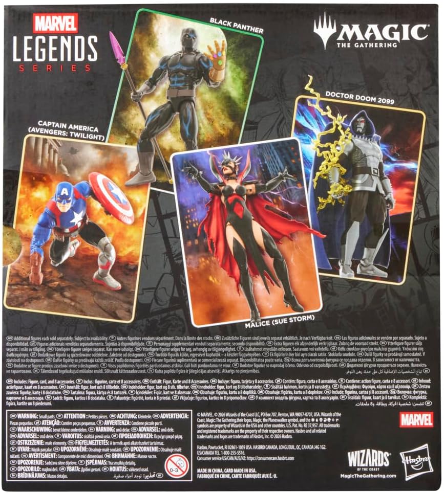 FIGURA DE ACCIÓN MARVEL LEGENDS BLACK PANTHER MAGIC: THE GATHERING 6 PULGADAS - 4