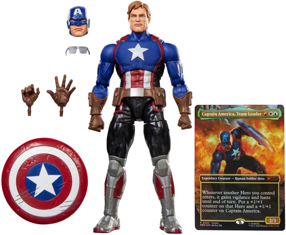 FIGURA DE ACCIÓN MARVEL LEGENDS SERIES CAPTAIN AMERICA MAGIC: THE GATHERING AVENGERS TWILIGHT - 1