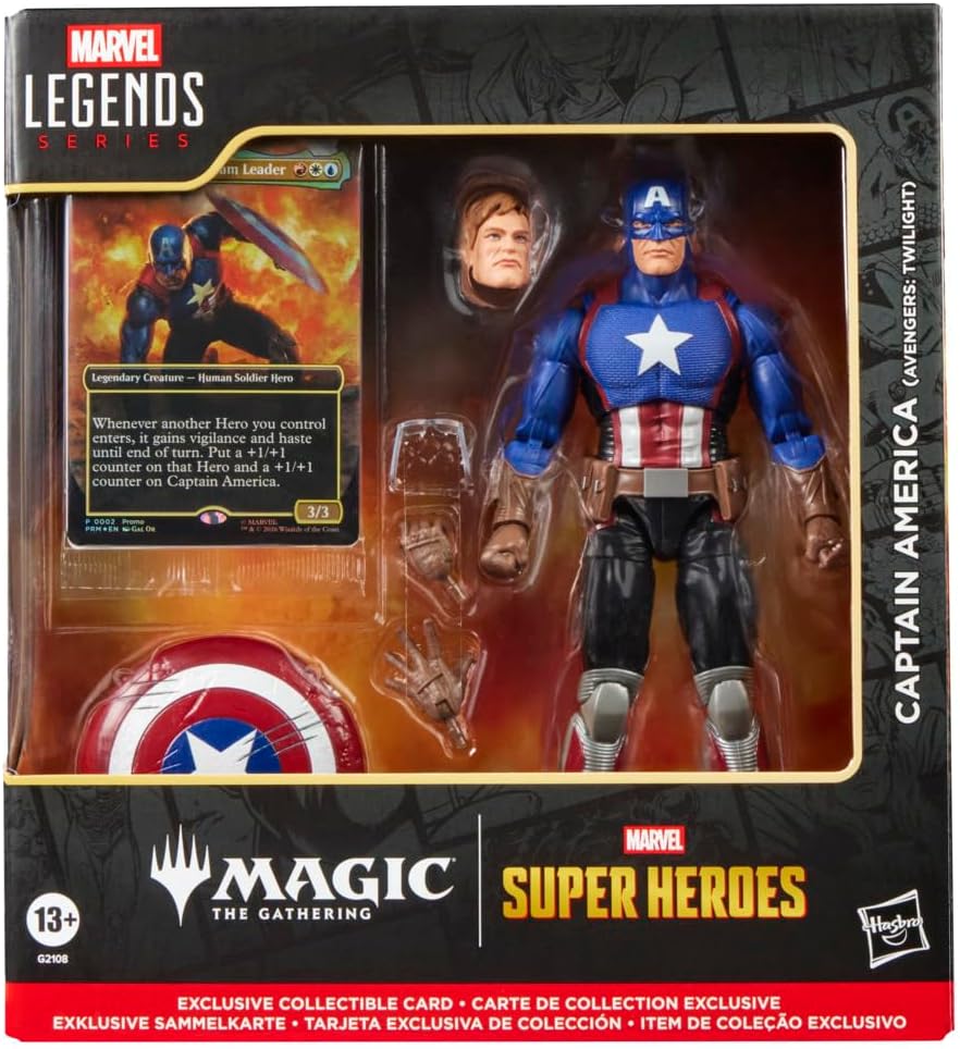 FIGURA DE ACCIÓN MARVEL LEGENDS SERIES CAPTAIN AMERICA MAGIC: THE GATHERING AVENGERS TWILIGHT - 2