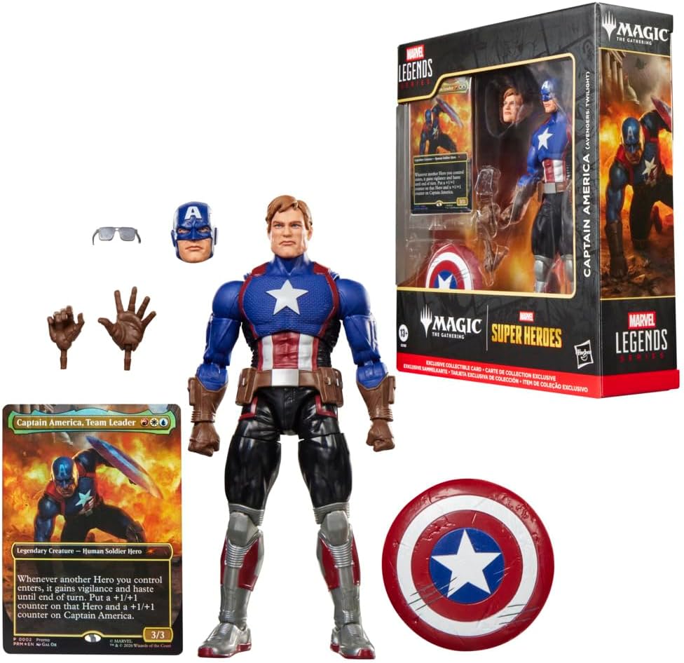 FIGURA DE ACCIÓN MARVEL LEGENDS SERIES CAPTAIN AMERICA MAGIC: THE GATHERING AVENGERS TWILIGHT - 3