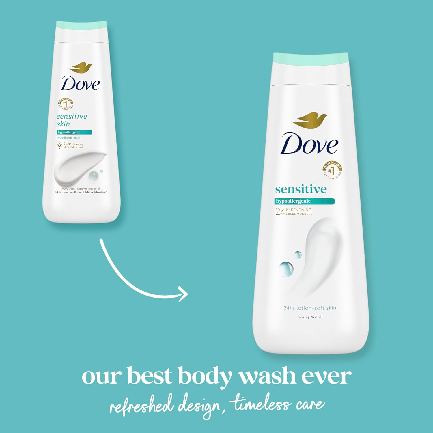 GEL DE DUCHA DOVE SENSITIVE SKIN 20 OZ - 3