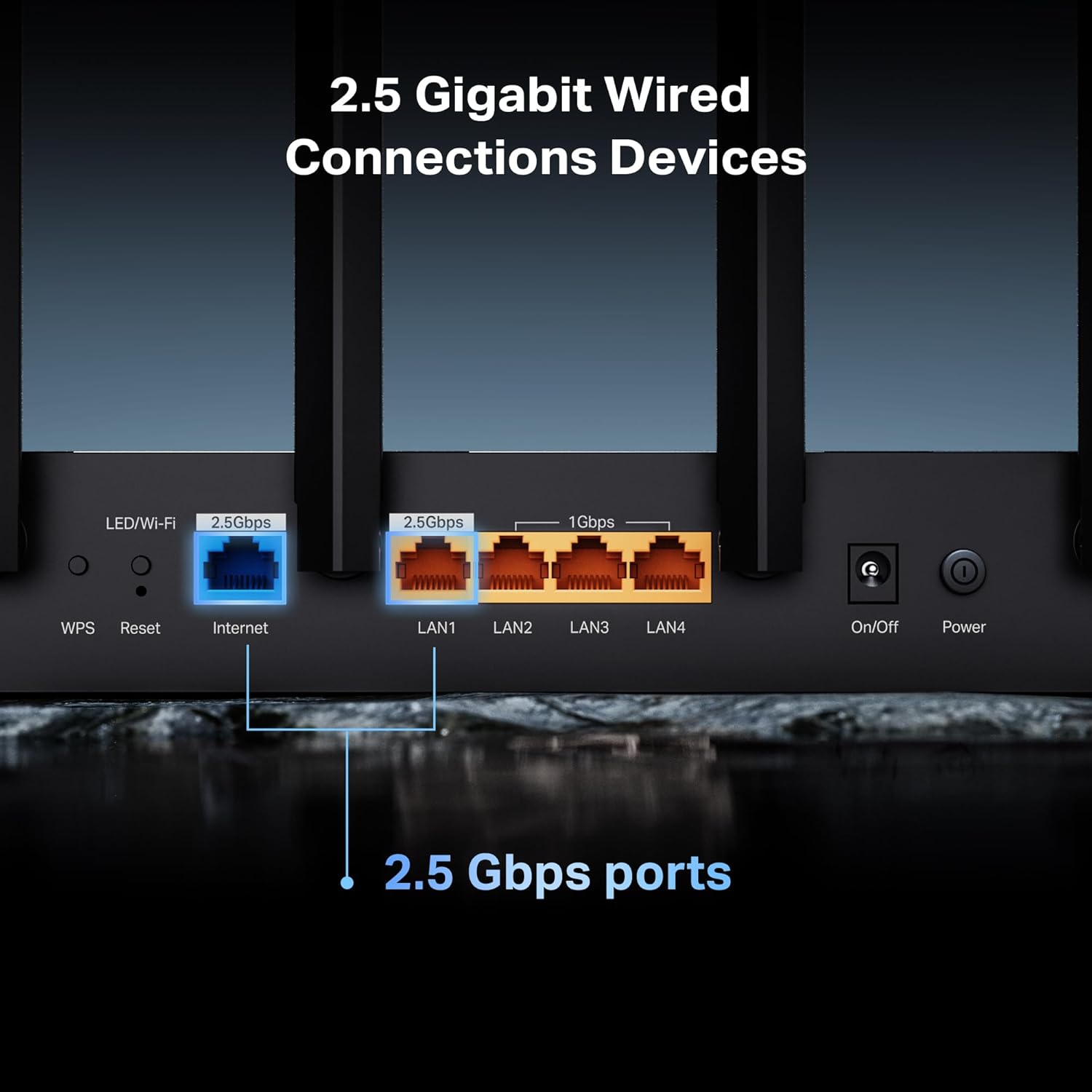 ROUTER TP-LINK ARCHER BE400 WIFI 7 BE6500 DUAL BAND - 4