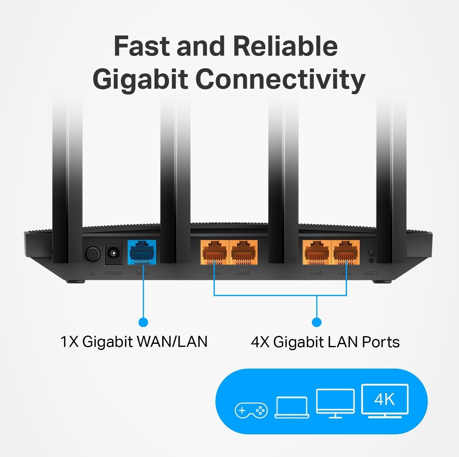 ROUTER TP-LINK ARCHER A6 AC1200 GIGABIT DUAL BAND WIFI - 5