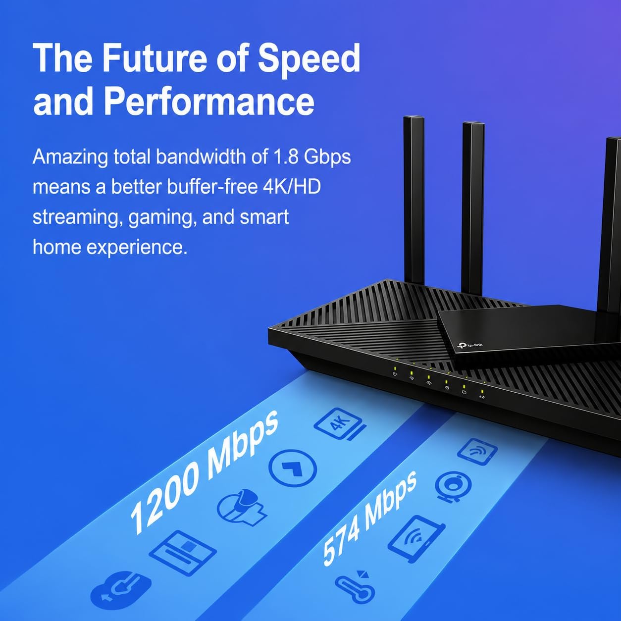 ROUTER TP-LINK ARCHER AX21 V5 WIFI 6 AX1800 DUAL BAND - 3