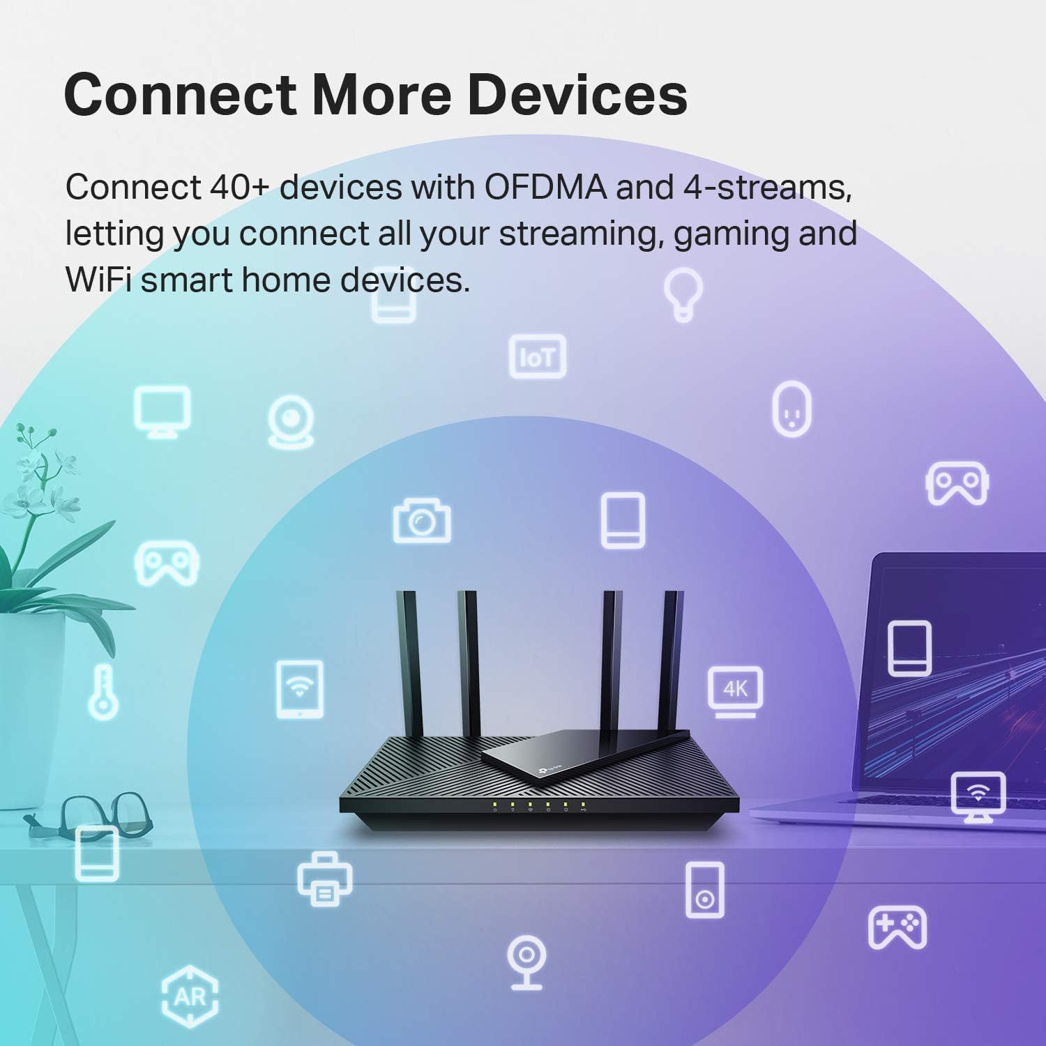 ROUTER TP-LINK ARCHER AX21 V5 WIFI 6 AX1800 DUAL BAND - 5