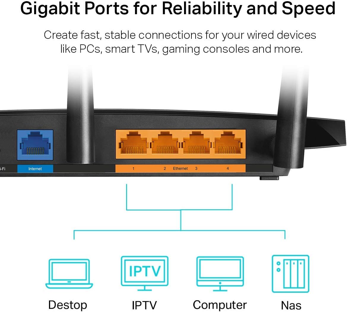 ROUTER TP-LINK ARCHER A8 AC1900 WIFI DUAL BAND GIGABIT - 5