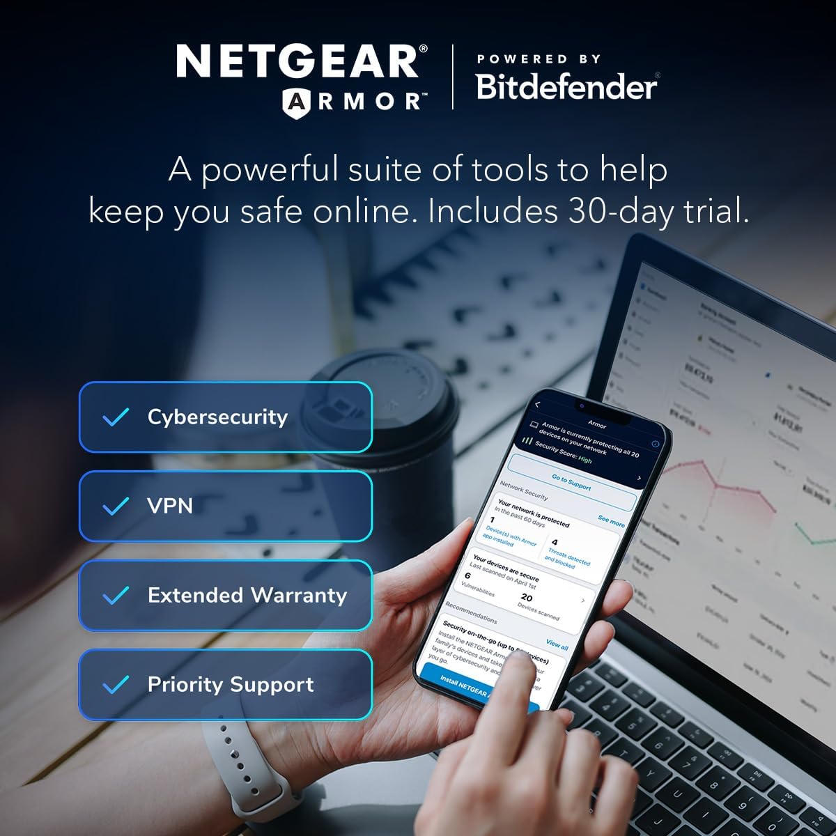 ROUTER NETGEAR NIGHTHAWK WIFI 7 RS90 3.6 GBPS - 3