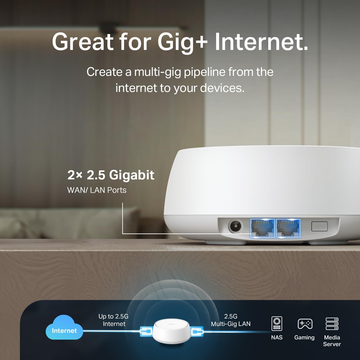 ROUTER TP-LINK DECO 7 BE23 WIFI 7 BE3600 DUAL-BAND MESH - 5