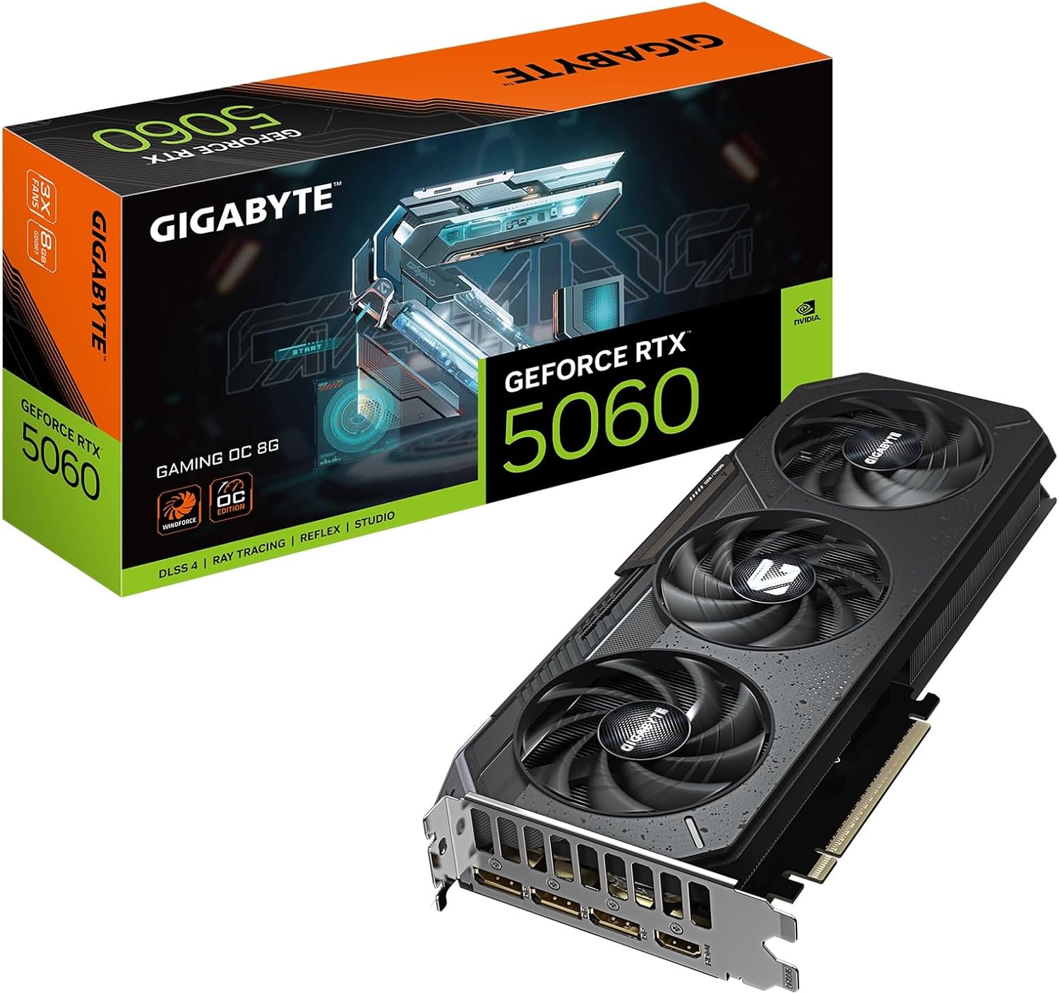 TARJETA DE VIDEO GIGABYTE GEFORCE RTX 5060 GAMING OC 8GB GDDR7 - 1