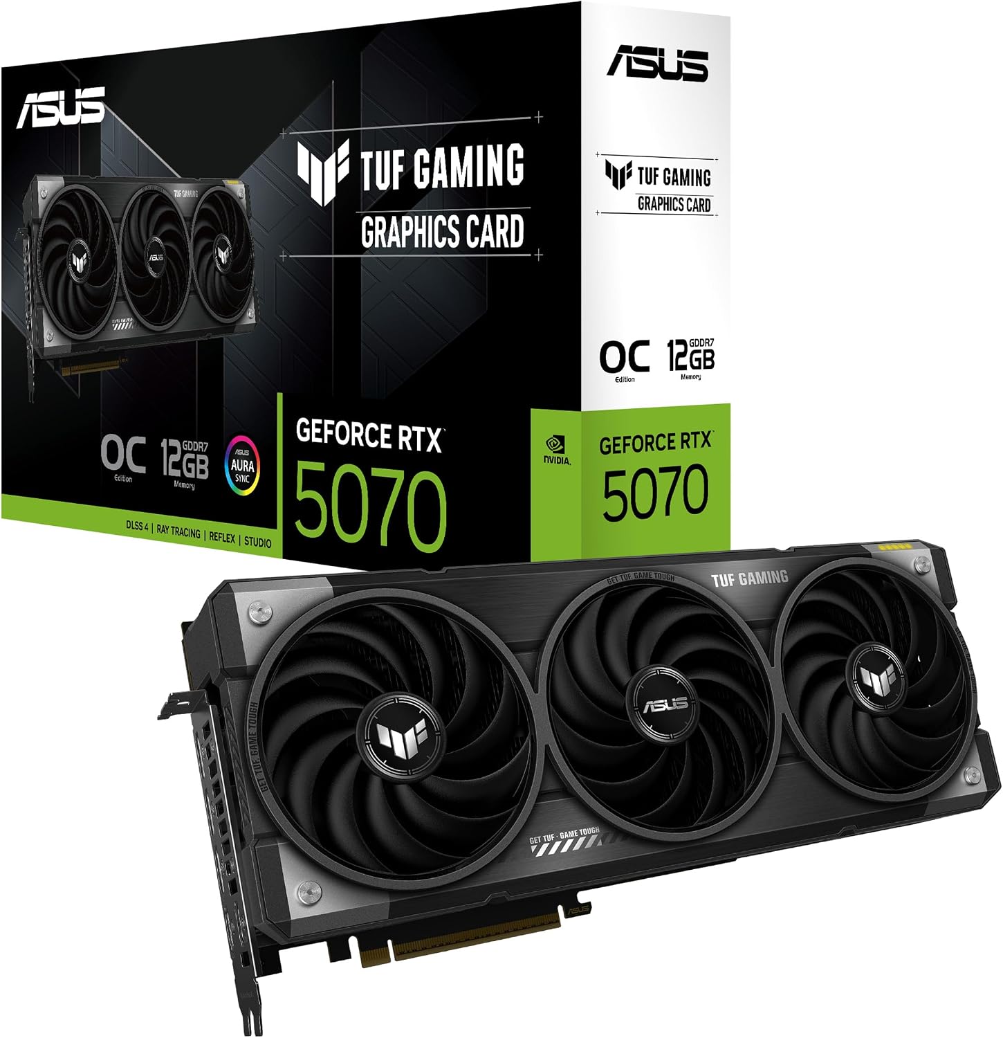 TARJETA DE VIDEO ASUS TUF GAMING GEFORCE RTX 5070 12GB GDDR7 OC EDITION - 1