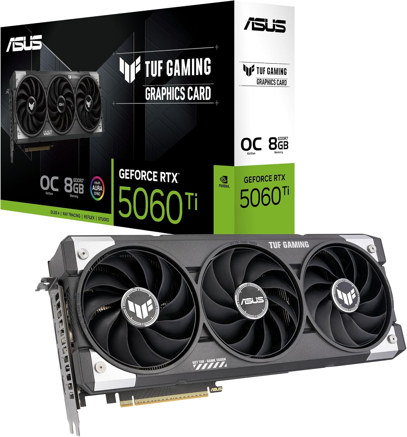 TARJETA DE VIDEO ASUS TUF GAMING GEFORCE RTX 5060 TI 8GB GDDR7 OC EDITION - 1
