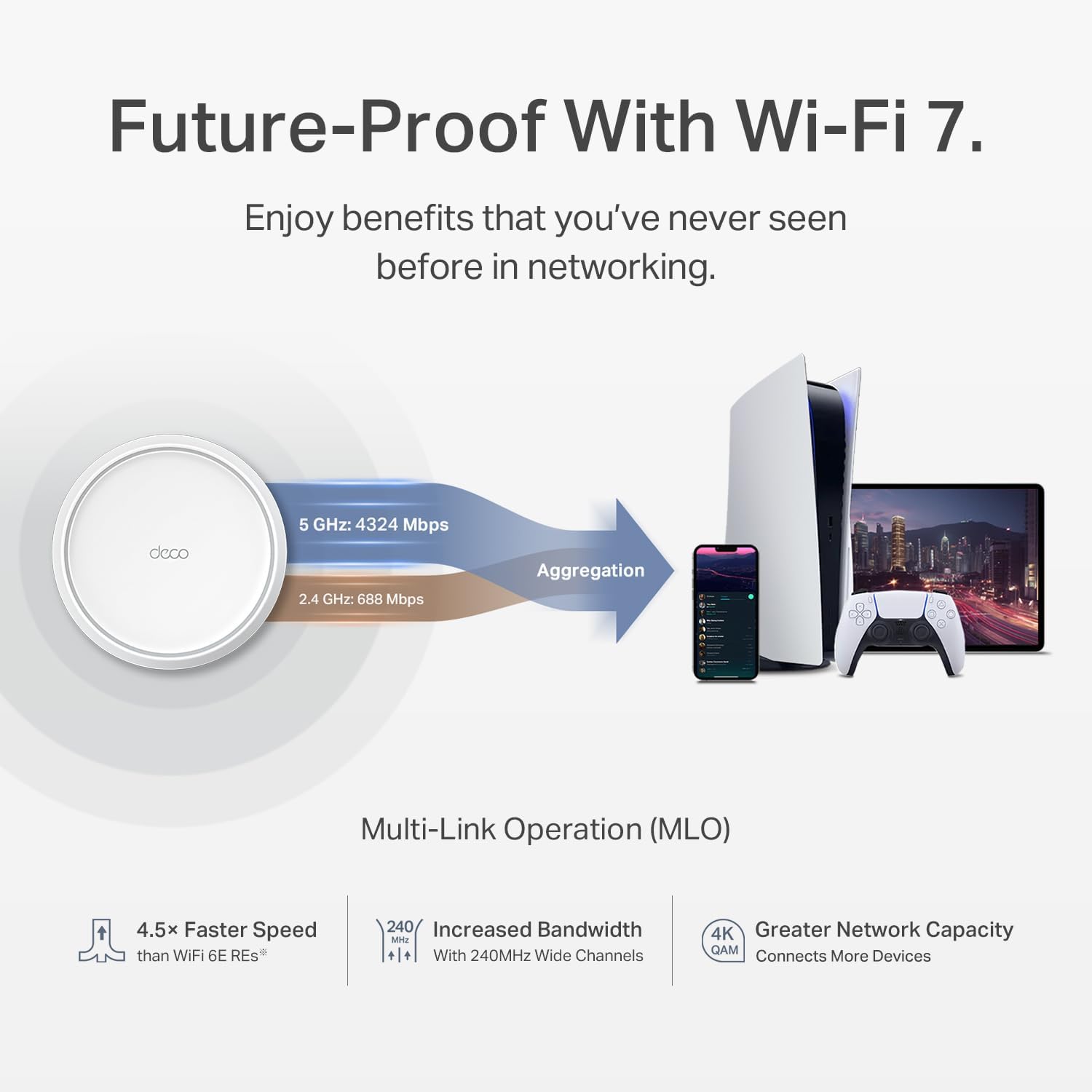 ROUTER TP-LINK DECO 7 BE25 WIFI 7 BE5000 DUAL-BAND 1 PACK - 4