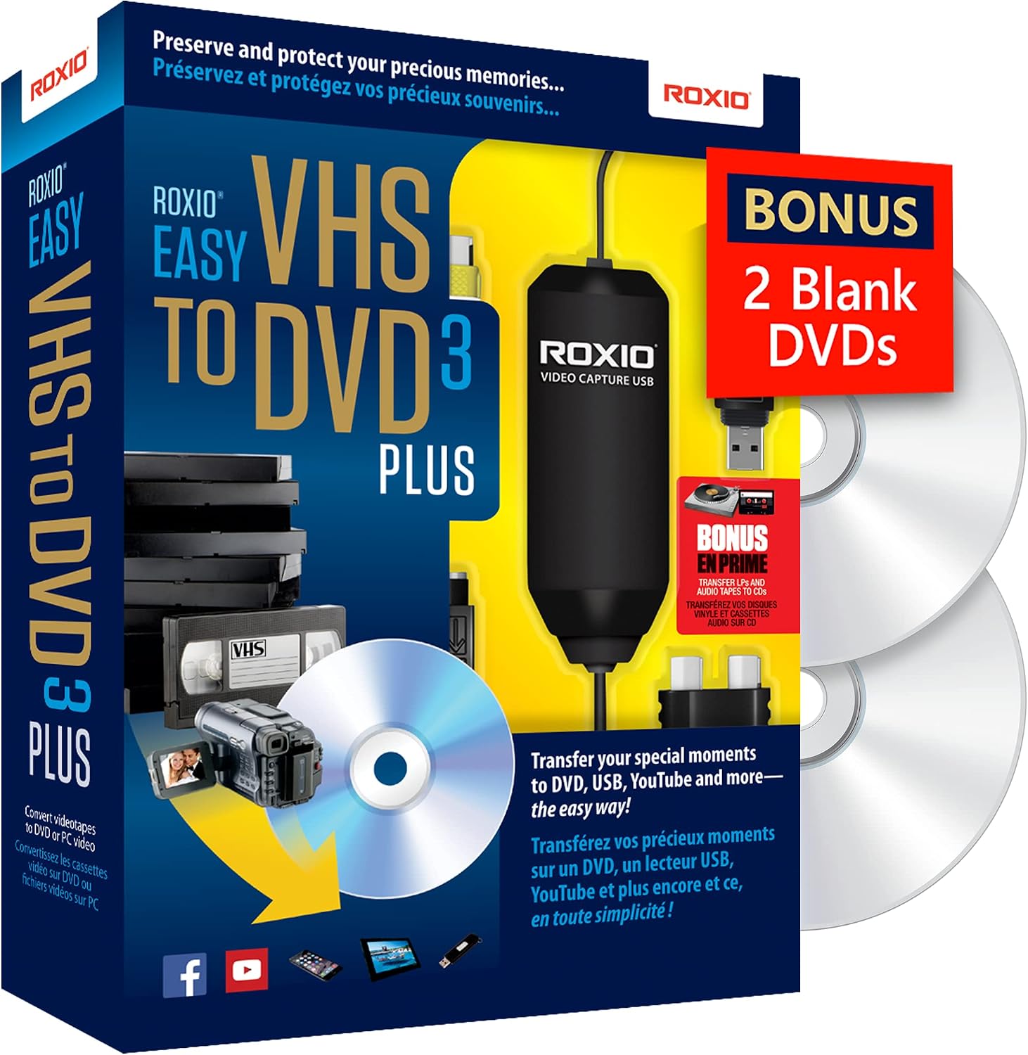 SOFTWARE ROXIO EASY VHS TO DVD 3 PLUS CONVERTIDOR DE VIDEO ANALÓGICO - 1