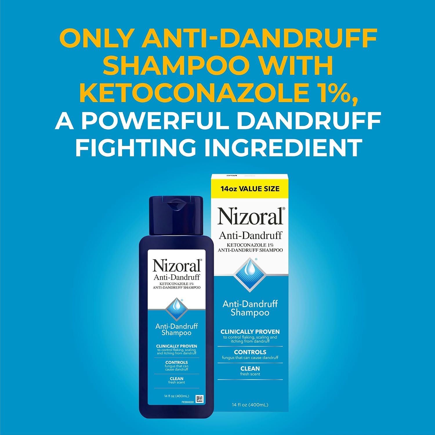 SHAMPOO NIZORAL ANTICASPA CON KETOCONAZOL 1% AROMA FRESCO 414 ML - 2